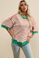 Striped Round Neck Half Sleeve T-Shirt