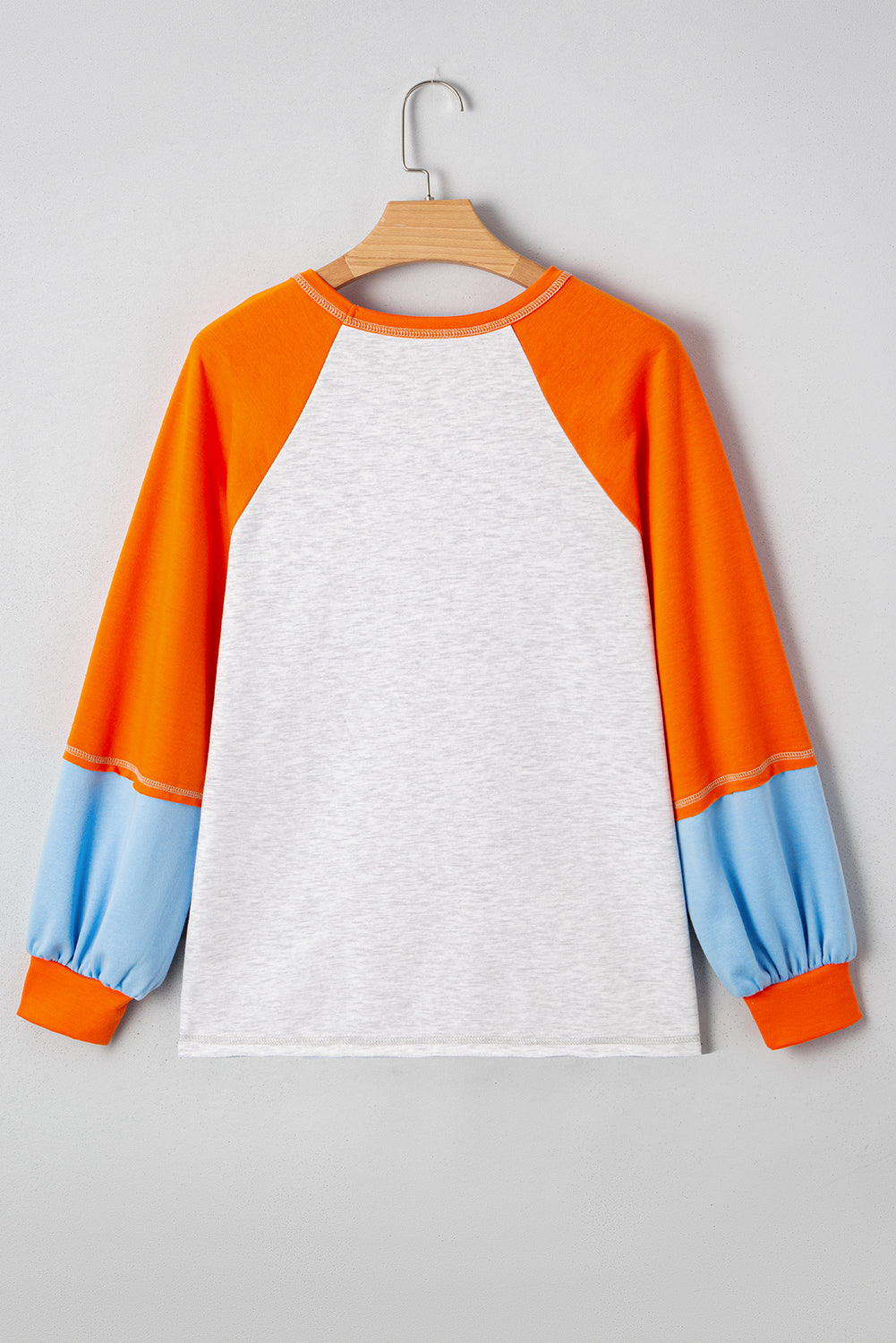 Chenille Halloween Pumpkin Patched Patchwork Long Sleeve Top
