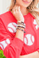 Game Day Football Beaded Bracelet Set
