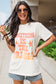 White "Something In The Orange" Graphic Crew Neck T-Shirt