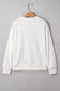 White Football Letter Graphic Crew Neck Sweatshirt