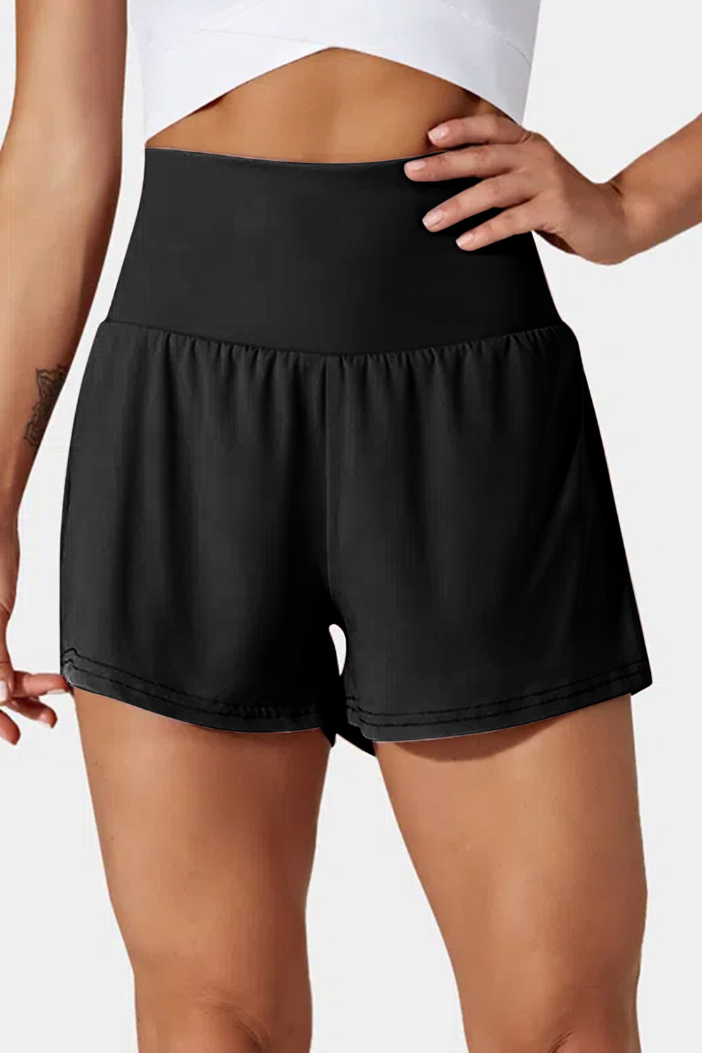 Skobeloff Pocketed High Waisted Swim Shorts