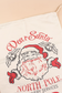 White Santa Claus Drawstring Closure Christmas Gift Bag