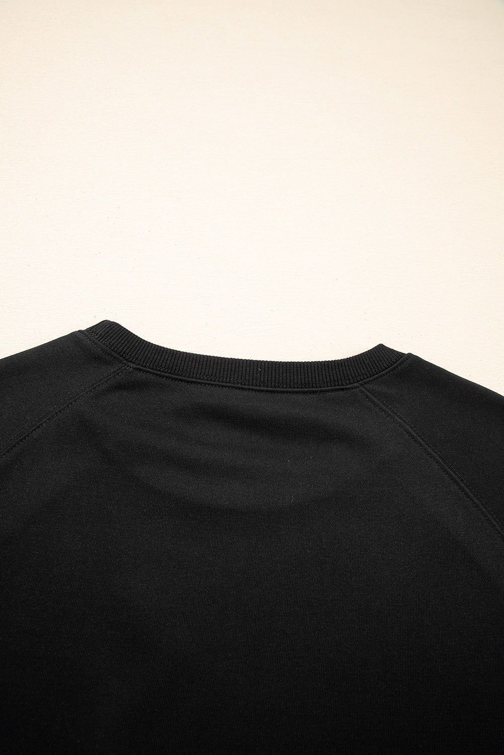 Black Varsity Spirit Striped 89 Graphic Casual Gameday Sweatshirt