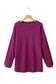 Festival Fuchsia Plain Drop Sleeve Crinkle Rib Oversized Sweatshirt